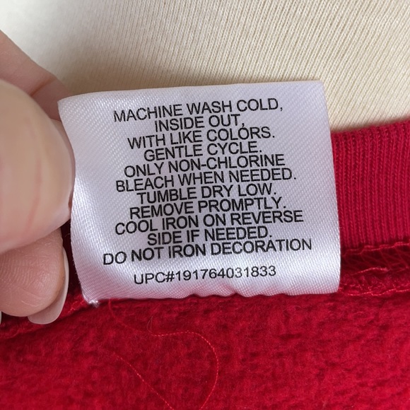 Grinch "The Nice List is So Overrated” Red Christmas Sweatshirt - Size Small - Picture 9 of 9